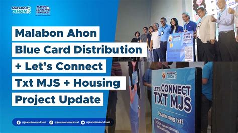 Malabon distributes ahon blue cards .